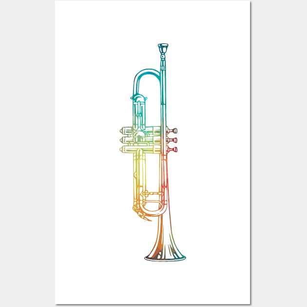 Rainbow cornet Wall Art by AdiDsgn